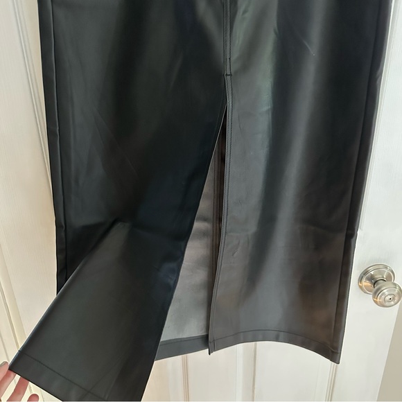 NWT PISTOLA ALICE UTILITY FAUX LEATHER MIDI SKIRT - Picture 5 of 15